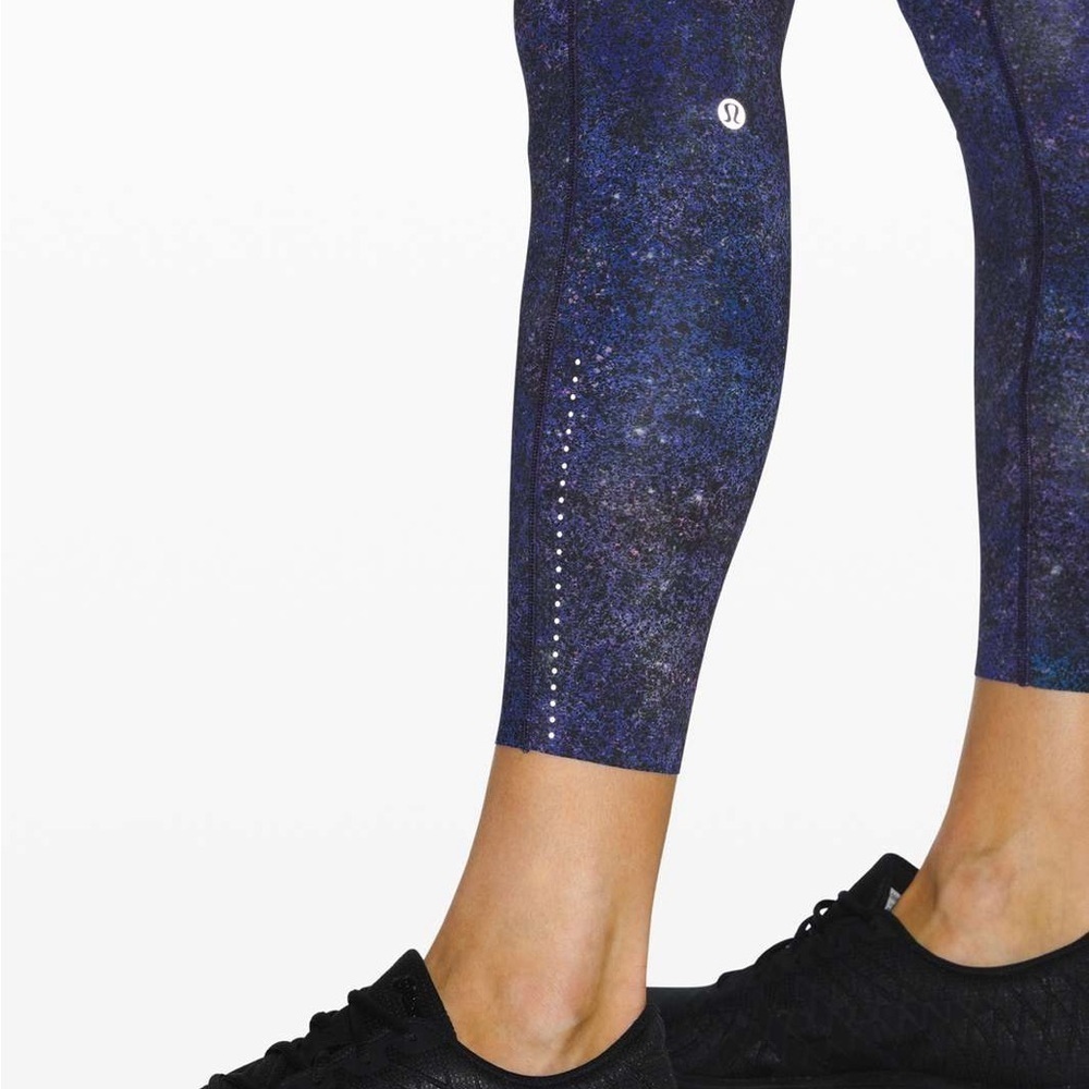 Lululemon Fast and Free Tight 11 25" *Nulux Polar Lights Blue Multi - Picture 12 of 13